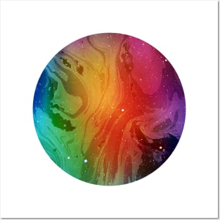 Circular Multicolor Marble Posters and Art